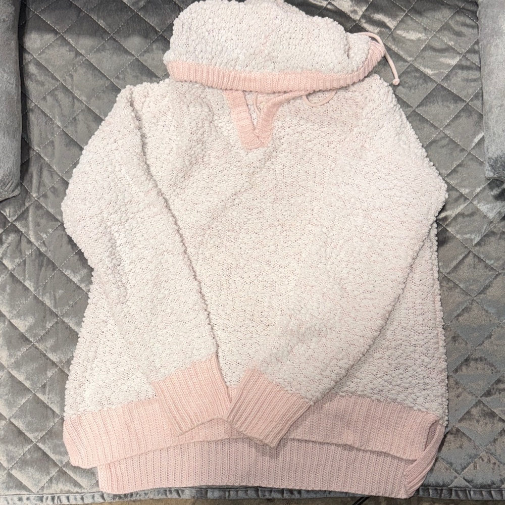 Cozy Pink popcorn knit Sweater